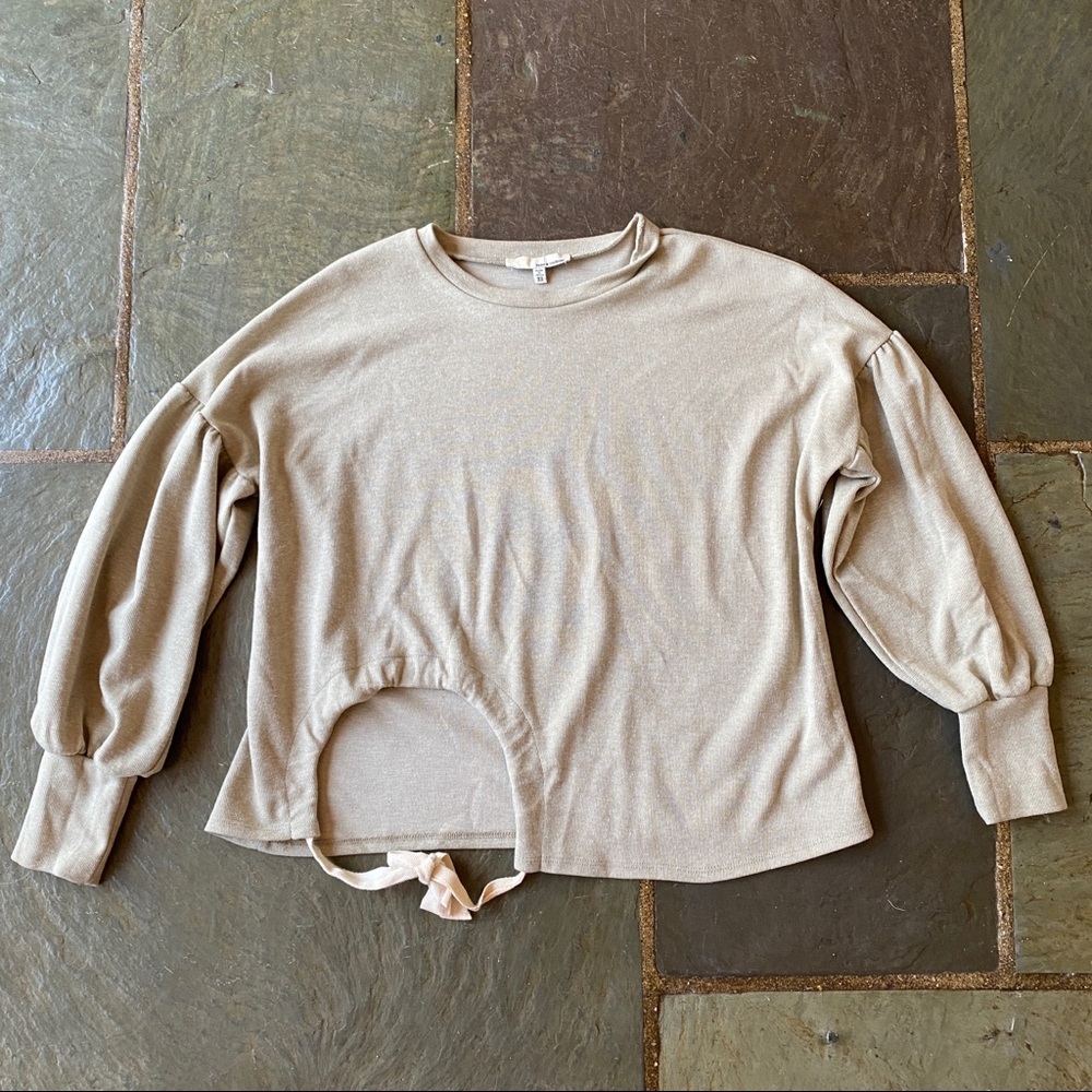 June & Hudson Pullover Sweater w/ Billow Sleeve